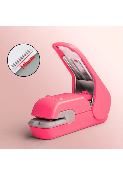 Pembe Tarzı Zımbasız Zımba Zaman Tasarruflu Zahmetsiz Iğnesiz Elde Kullanılan Zımba Mini Taşınabilir Öğrenci Ofisi Kırtasiye Grapadora (Yurt Dışından) modelleri