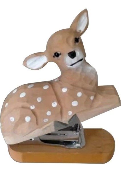 Pembe Kuğu Stili Klasik Ahşap Zımba Gerçekçi 3D Hayvan Zımba Eets Kapasite Ofis Ev Masaüstü Öğretmen Için Dekoratif Zımba (Yurt Dışından) modelleri