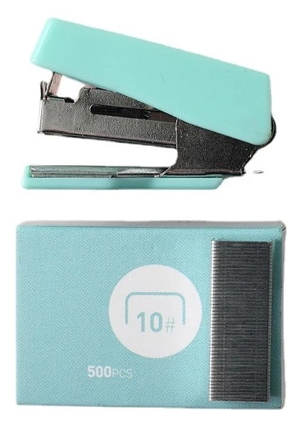 Stil-02 Stili Taşınabilir Mini Morandi Renkli Metal Zımba Seti Wittaples Ciltleme Araçları Kırtasiye Ofis Okul Öğrenci Malzemeleri (Yurt Dışından)