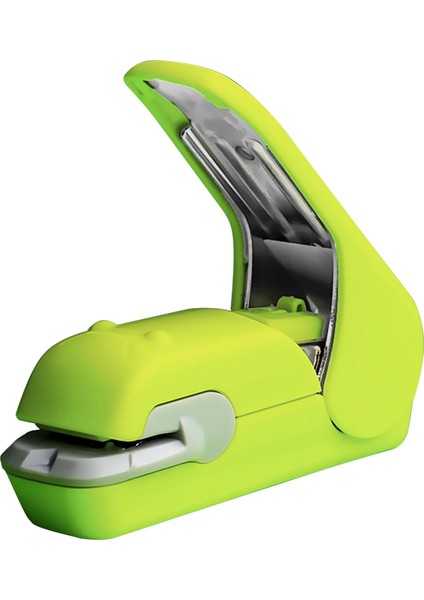 Yeşil Stil Zımbasız Zımba Zaman Tasarruflu Zahmetsiz Iğnesiz Elde Kullanılan Zımba Mini Taşınabilir Öğrenci Ofisi Kırtasiye Grapadora (Yurt Dışından)