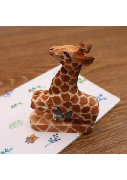 No.3 Tarzı Yaratıcı Sevimli El Yapımı Ağaç Oymacılığı 3D Hayvan Flamingo Zımba Mini Ahşap Zımba Zımba Göndermek Ofis Öğrenme Masaüstü Dekorasyon (Yurt Dışından)