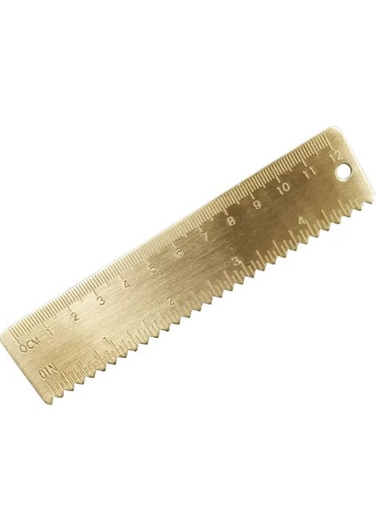12CM Pirinç Dalga Stili 15CM 18CM 20CM Pirinç Düz Cetvel Metal Boyama Araçları Chancery Geometrik Metal Çizim Kiti Imi Kırtasiye (Yurt Dışından)
