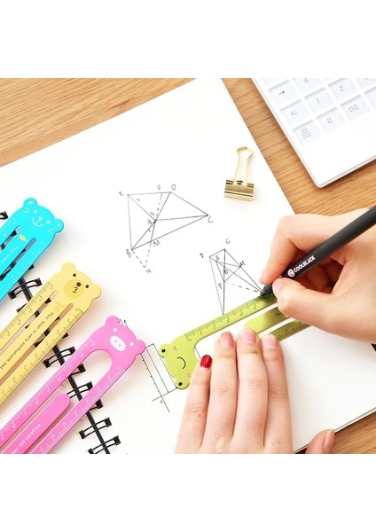 Turuncu Tarzı Fromthenon Sevimli Hayvan Cetvel 13 cm Kore Metal Imi Ataşlar Defter ve Dergiler Aksesuarları Ofis ve Okul Malzemeleri (Yurt Dışından) modelleri