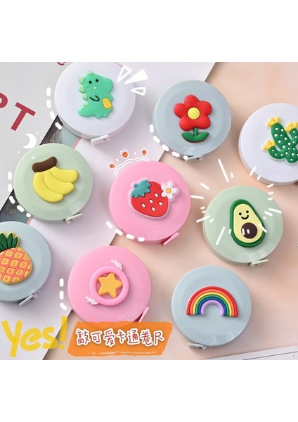 No.12 Tarzı Sevimli Meyve Hayvanlar Bant ile Karikatür Mini Tapeline Çok Fonksiyonlu Taşınabilir Yumuşak Cetvel Ölçü Aracı Dikiş Gadget'ı (Yurt Dışından) fiyatları