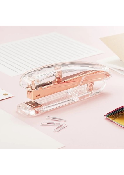 No.2 Tarzı Rose Gold Stapler Edition Metal Manuel Zımbalar Taples Içerir Ofis Aksesuarları Okul Kırtasiye Malzemeleri (Yurt Dışından)