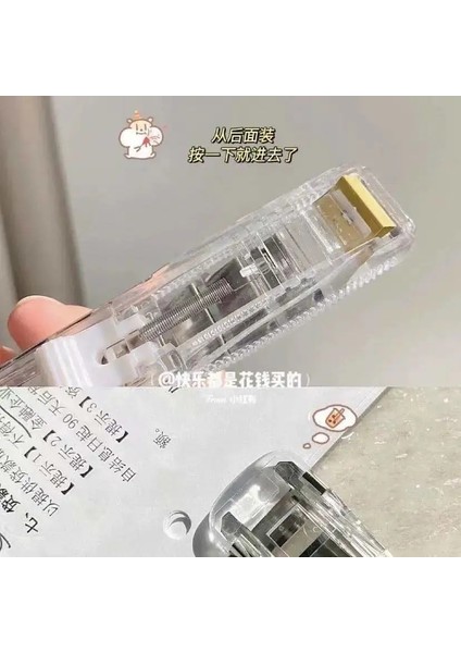 Araç ve 50 Klip Stili Kore Kırtasiye Yaratıcı Eamless Itme Klasörü Öğrenci Sevimli Kawaii Şeffaf Mini Zımba Test Kağıdı Fg Klasörü (Yurt Dışından) fırsatları