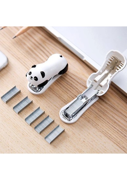 Mini Panda Zımba Seti Karikatür Ofis Okul Malzemeleri Kırtasiye Ataş Binder Kitap Kanalizasyon (Yurt Dışından)