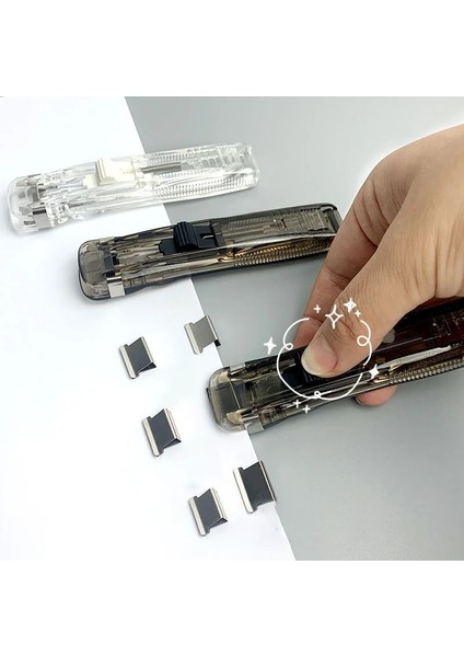 Şeffaf Stil Şeffaf Klip Itici Zımba Akrilik Belge Pp Klip Test Kağıdı Ofis Kırlangıç ​​klipsi Elliot Klasör Itici (Yurt Dışından) fiyatları