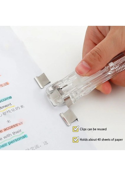 Şeffaf Stil Şeffaf Klip Itici Zımba Akrilik Belge Pp Klip Test Kağıdı Ofis Kırlangıç ​​klipsi Elliot Klasör Itici (Yurt Dışından) modelleri