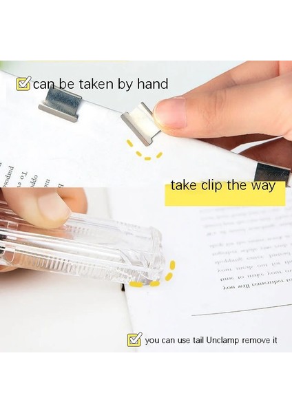 Şeffaf Stil Şeffaf Klip Itici Zımba Akrilik Belge Pp Klip Test Kağıdı Ofis Kırlangıç ​​klipsi Elliot Klasör Itici (Yurt Dışından) fırsatları