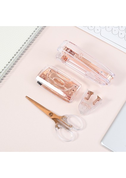 Gümüş Makas Stili Şeffaf Gül Altın Ofis Malzemeleri Renkli Veya Renkli Zımba Punch Nail Art Ovma (Yurt Dışından) fırsatları