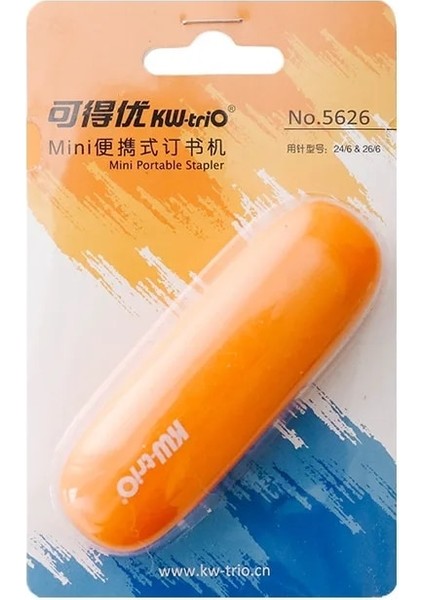 Turuncu Tarzı Mini Taşınabilir Katlanır Zımba Renkli Kabuk Bağlayıcı Kullanım Zımba Ofis Ciltleme Araçları Okul Malzemeleri F7019 (Yurt Dışından)