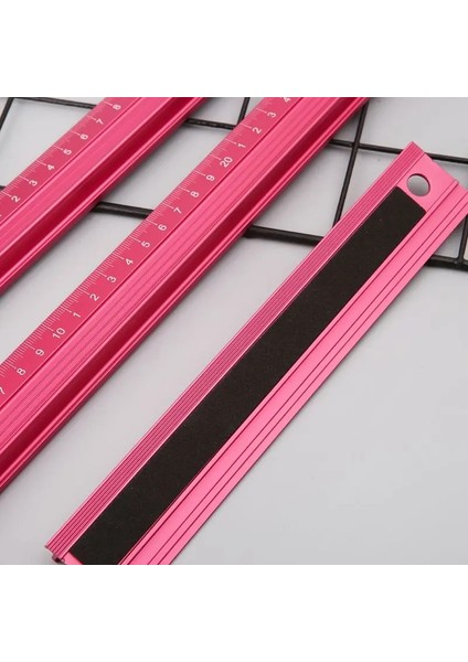 Kırmızı 45CM Tarzı Profesyonel Alüminyum Alaşımlı Düz ​​cetvel Koruyucu Ölçek Ölçme Mühendisleri Çizim Aracı cm (Yurt Dışından) modelleri