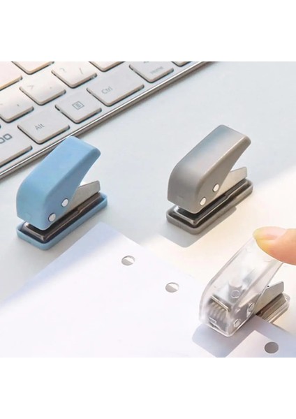 Mavi Stil Kağıt Zımba Delgeç Emek Tasarruflu Yüksek Verimli Plastik Ev Için Sevimli Mgle Delik Delgeç (Yurt Dışından) fiyatları