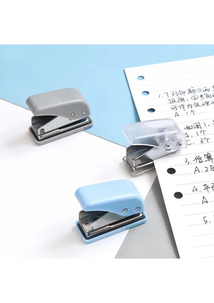 Mavi Stil Kağıt Zımba Delgeç Emek Tasarruflu Yüksek Verimli Plastik Ev Için Sevimli Mgle Delik Delgeç (Yurt Dışından) modelleri