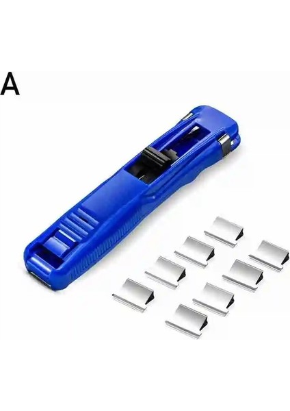 Bir Stil 1 Takım Mini Metal Klip Itme Son Zımba Kağıt Sabitleme Organize Itme Kelepçe Yeniden Kullanılabilir Taşınabilir Zımba Ofis Malzemeleri (Yurt Dışından) fiyatları