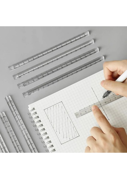 Cetvel Stili Reative Şeffaf Üçgen Cetvel 15CM Cetvel Öğrenciler Kırtasiye Üç Taraflı Üç Boyutlu Üçgen Cetvel Ölçek Aracı (Yurt Dışından) fırsatları