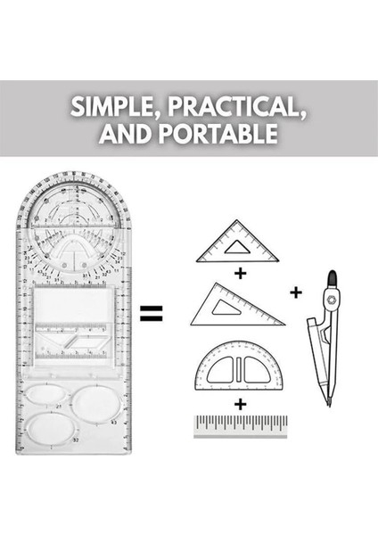 F Stili Çok Fonksiyonlu Geometrik Şablon Cetvel Çizim Cetvel Ölçme Aracı Okul Ofis Malzemeleri (Yurt Dışından) fiyatları
