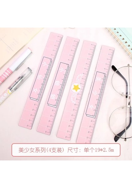 1 Adet Tasarım 4 Stil 18 cm Kawaii Manyetik Flamingo Düz Cetvel Sevimli Şablon Ölçekli Çizim Cetveller Okul Kore Kırtasiye Için (Yurt Dışından)