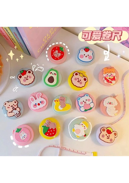 No.4 Tarzı Ins Kawaii Mezura Mini Karikatür Taşınabilir Metre Cetvel Bel Ölçüm Yükseklik Ölçüm Giyim Yumuşak Cetvel (Yurt Dışından) modelleri