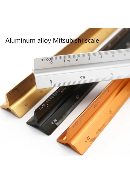 No.8 Stili 12 "alüminyum Mimar Ölçekli Üçgen Ölçekli Cetvel Blueprint Için Üçgen Cetvel Ressamlığı Cetvel Mimar Cetvel (Yurt Dışından) fırsatları