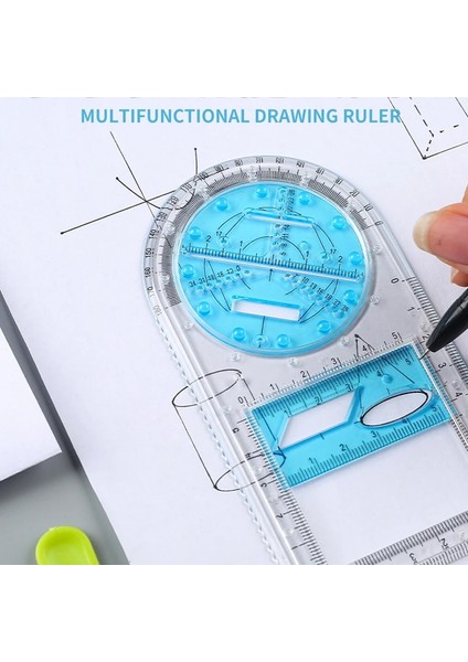 Şeffaf Kırmızı Stil Okul Için Kırtasiye Çok Fonksiyonlu Geometrik Cetvel Geometrik Çizim Şablonu Okul Ofis Malzemeleri Için Ölçme Aracı (Yurt Dışından) modelleri