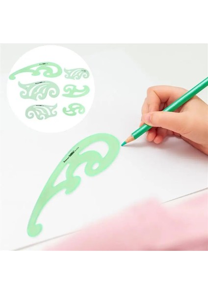 6 Adet Çizim Şablonu Stencil Geometrik Şablonlar Çoklu Şekiller Çizim Araçları Çok Fonksiyonlu Tasarım Çizim Cetvel (Yurt Dışından) fiyatları