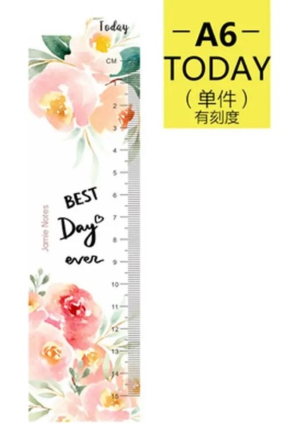 A6 Cetvel Stili A5 A6 Hafta Ay Pp Mat Buzlu Plaka Bugün Cetvel Iç Kağıt Aralayıcı Planlayıcı Filofax Organizatör Bölücü Ayırıcı Sayfa (Yurt Dışından)