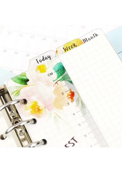 A6 Cetvel Stili A5 A6 Hafta Ay Pp Mat Buzlu Plaka Bugün Cetvel Iç Kağıt Aralayıcı Planlayıcı Filofax Organizatör Bölücü Ayırıcı Sayfa (Yurt Dışından) fırsatları
