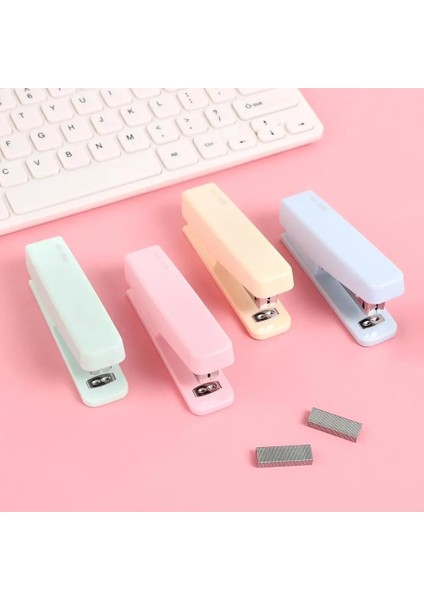 Pembe 2155 Stili JIANWU10# Sevimli Macarons Renkli Zımba Yaratıcı Saf Renkli Ciltleme Makinesi Zımba Kawaool Ofis Malzemeleri Verir (Yurt Dışından) fiyatları