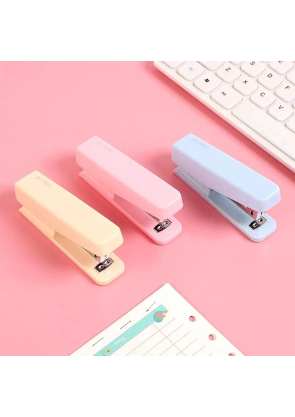 Pembe 2155 Stili JIANWU10# Sevimli Macarons Renkli Zımba Yaratıcı Saf Renkli Ciltleme Makinesi Zımba Kawaool Ofis Malzemeleri Verir (Yurt Dışından) fırsatları