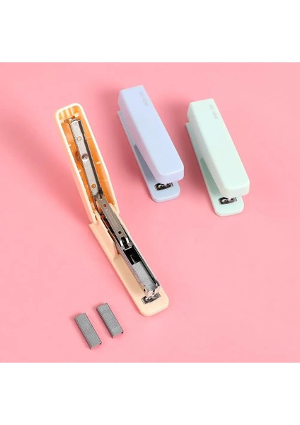 Pembe 2155 Stili JIANWU10# Sevimli Macarons Renkli Zımba Yaratıcı Saf Renkli Ciltleme Makinesi Zımba Kawaool Ofis Malzemeleri Verir (Yurt Dışından) indirimleri