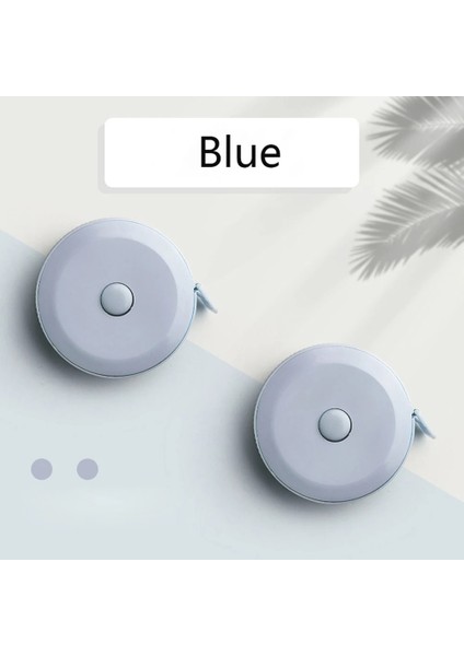 Mavi Stil M Bant Ölçüleri Taşınabilir Geri Çekilebilir Cetvel Çocuk Yüksekliği Cetvel Santimetre Inç Rulo Bant (Yurt Dışından)