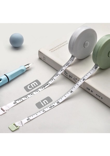 Mavi Stil M Bant Ölçüleri Taşınabilir Geri Çekilebilir Cetvel Çocuk Yüksekliği Cetvel Santimetre Inç Rulo Bant (Yurt Dışından) indirimleri
