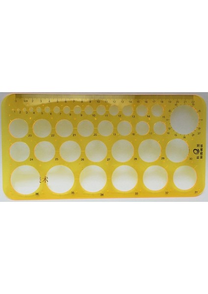 No.10 Tarzı Çizim Şablonu Cetvel Daire Çizim Şablonu Çok Sayıda Çember Içeriyor Çeşitli Çizim Şablonları Mimarlar (Yurt Dışından)