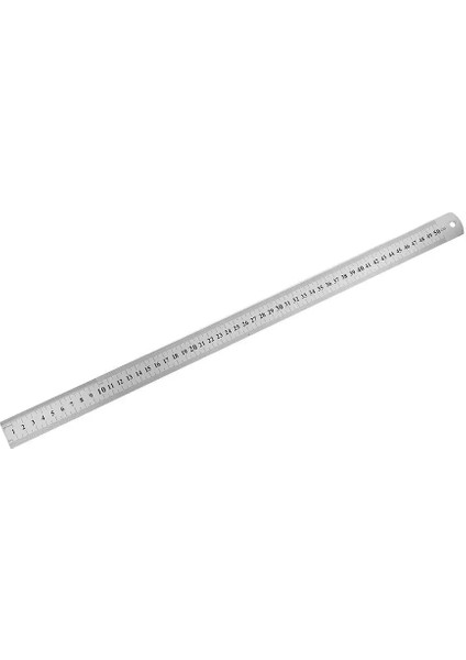 500MM Tarzı Dikiş Ayağı Dikiş Paslanmaz Çelik Metal Düz Cetvel Hassas Çift Taraflı Ölçme Aleti Cetvel (Yurt Dışından)