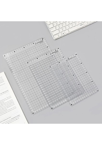 A5 Stili Şeffaf Cetvel Kurulu A4B5A5 Öğrencileri Yazı Masası Pedi Pvc Izgara Dikiş Kesme Paspasları Çizim Panosu Ölçme Malzemeleri (Yurt Dışından) fiyatları