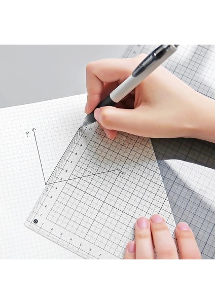 A5 Stili Şeffaf Cetvel Kurulu A4B5A5 Öğrencileri Yazı Masası Pedi Pvc Izgara Dikiş Kesme Paspasları Çizim Panosu Ölçme Malzemeleri (Yurt Dışından) fırsatları