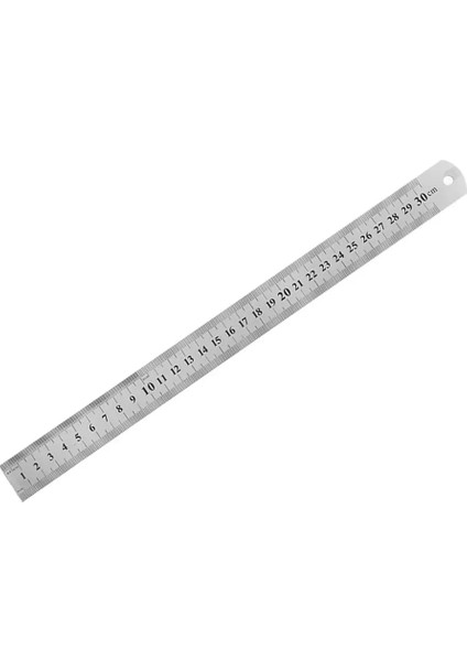 300MM Tarzı Paslanmaz Çelik Metal Cetveller Metrik Düz Kural Hassas Ölçekli Çift Taraflı Ölçme Kırtasiye Çizim Araçları Aracı Precisio (Yurt Dışından)