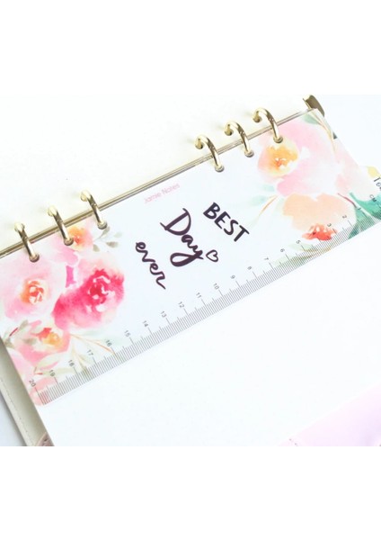 Hafta Cetveli A5 Stili Domikee Orijinal Sevimli Çiçek Tasarım Spiral Defter Için 6 Delik Imi Cetvel, Ince Bağlayıcı Planlayıcısı Indeks Bölücü Aksesuarları, A5A6 (Yurt Dışından) indirimleri