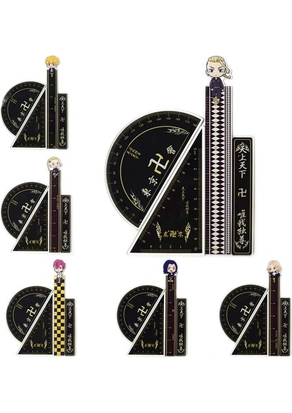 OSS20230TR7 Stili Anime Tokyo Revengers Çevresel Cetveller Ryuguuji Ken Sano Manjiro Ölçme Üçgen Düz Cetveller Ofis Okul Kırtasiye (Yurt Dışından) fiyatları