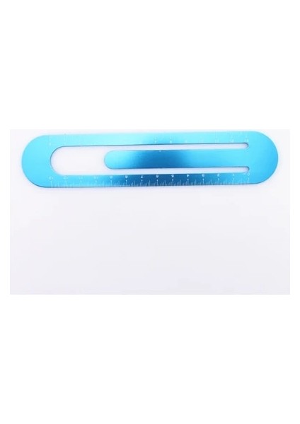 Gök Mavisi Tarzı Tutu Renkli Paslanmaz Çelik Metal Cetvel Metrik Kural Hassas Çift Taraflı Ölçme Aracı 13CM Yer Imi H0079 (Yurt Dışından)