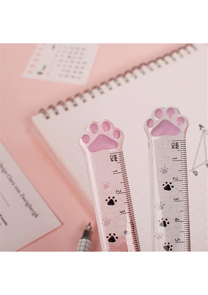1 Adet Gri Stil 1 Adet Sevimli Kedi Pençe Şeffaf Cetveller 15 cm Boyama Ölçme Araçları Kawaii Kırtasiye Çocuklar Övgü Hediyeler Öğrenci Okul Malzemeleri (Yurt Dışından) fırsatları
