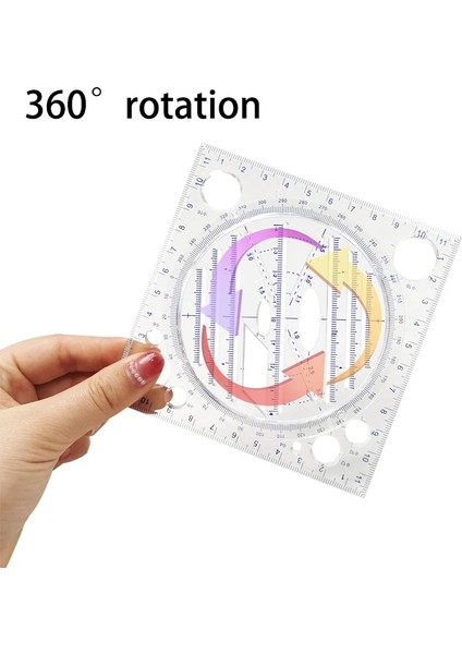 2 Karışık Set Stili Çok Işlevli Dönebilen Çizim Şablonu Sanat Tasarım Inşaat Mimar Stereo Geometri Daire Çizimi Ölçme Ölçeği Cetvel (Yurt Dışından) fiyatları