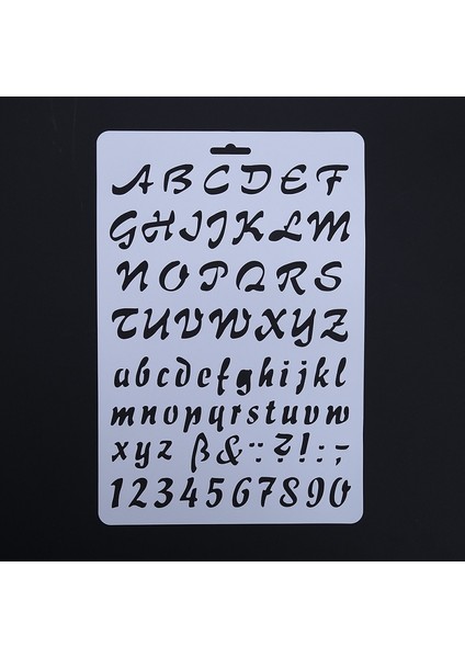 B Tarzı Alfabe Ingilizce Harfler Dıy Katmanlı Şablonlar Boyama Karalama Defteri Içi Boş Şablon Çizim Aracı Cetvel Albümü Dekoratif Şablon (Yurt Dışından)