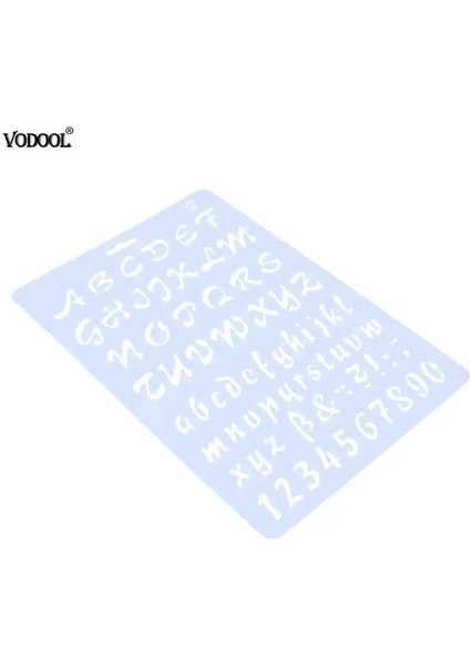 B Tarzı Alfabe Ingilizce Harfler Dıy Katmanlı Şablonlar Boyama Karalama Defteri Içi Boş Şablon Çizim Aracı Cetvel Albümü Dekoratif Şablon (Yurt Dışından) fırsatları