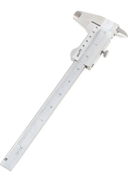 Gümüş Tarzı Yeni Doğru Paslanmaz Çelik Sürmeli Kalibre Cetvel Marangoz Ölçme Aracı (Yurt Dışından)