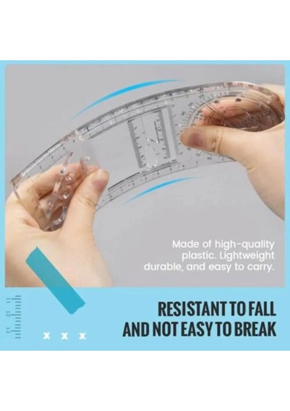 B Tarzı Çok Fonksiyonlu Geometrik Cetvel Geometrik Çizim Şablonu Okul Ofis Mimarisi Tedarik Cetvelleri Için Ölçme Aracı (Yurt Dışından) fırsatları