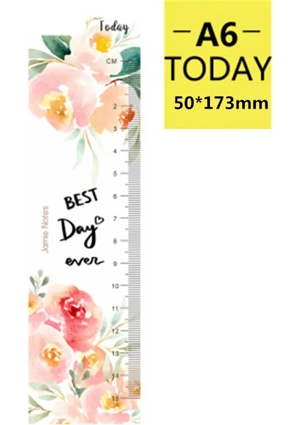 A6 Bugün Stili A5A6 Defter Imi Süt Planlayıcısı Gündem Indeks Bölücü 6 Delik Gevşek Yaprak Bağlayıcı Cetvel Imi Çiçek Ofis Malzemeleri (Yurt Dışından)