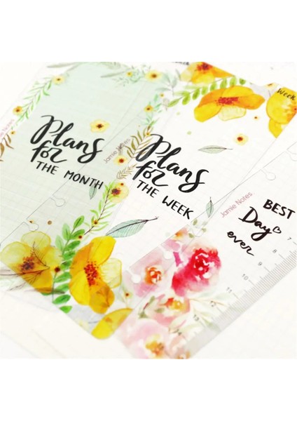 A6 Bugün Stili A5A6 Defter Imi Süt Planlayıcısı Gündem Indeks Bölücü 6 Delik Gevşek Yaprak Bağlayıcı Cetvel Imi Çiçek Ofis Malzemeleri (Yurt Dışından) fırsatları